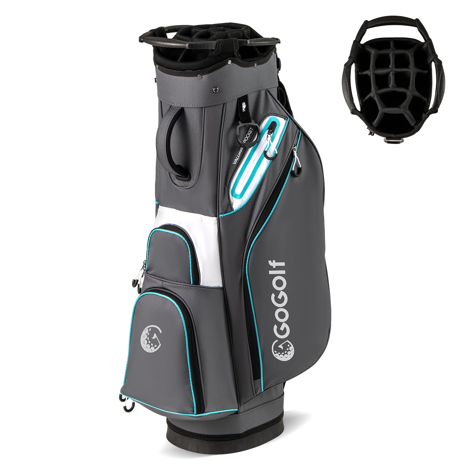 Tangkula Golf Cart Bag Lightweight Golf Bag with 14-Way Divider Top